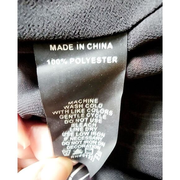 Vince Camuto 3X Blouse Balloon Sleeve Elastic Hems‎ Multicolor Romantic Chiffon - Picture 8 of 8